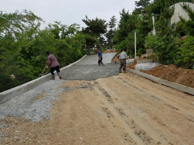 도로가 불편한곳 도로 확장 포장공사
